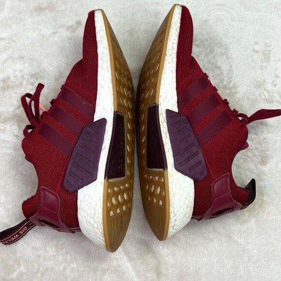Adidas NMD R2 Sneakers 8.5 Men Collegiate Burgundy Lace Up CQ2404 Athletic Shoes main image 5